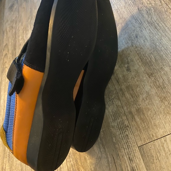 PRADA Blue Orange LEATHER DRESS CASUAL men’s - Picture 6 of 7